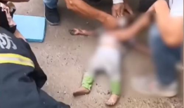 孩子坠楼视频,孩子坠楼瞬间，紧急救援行动展开”